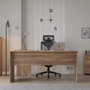 Hanah Home Rms-320-Oo-1 Escritorio de estudio en Nogal